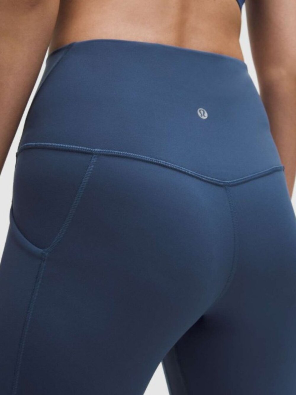 lululemon athletica Align Leggings | Navy High-Rise W Pockets | Size 8 - Picture 2 of 6
